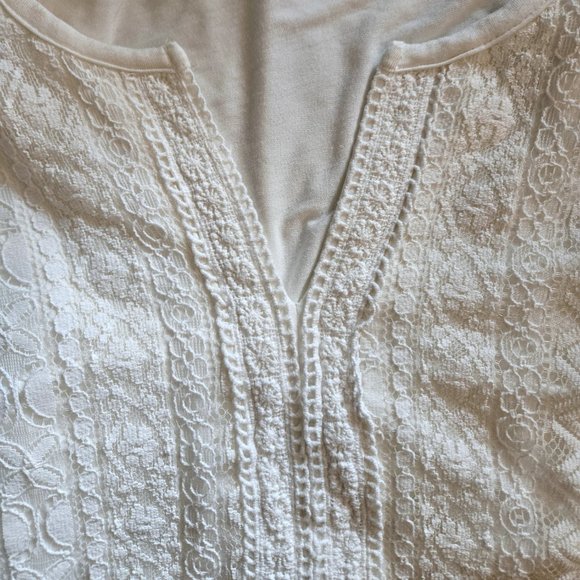 RXB, Boho long sleeve ivory embroidered blouse - Picture 6 of 9